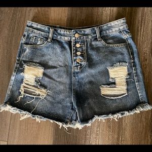 Denim high rise Jean shorts